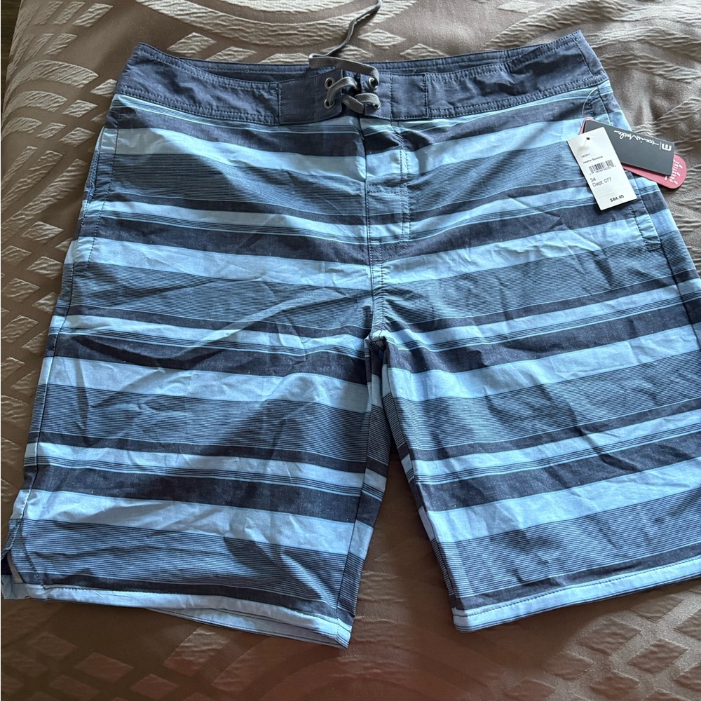 Travis Mathew Blue Hybrid Shorts Nautical Style